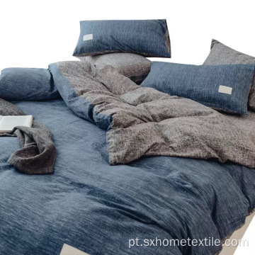 conjuntos de roupa de cama lavável de algodão